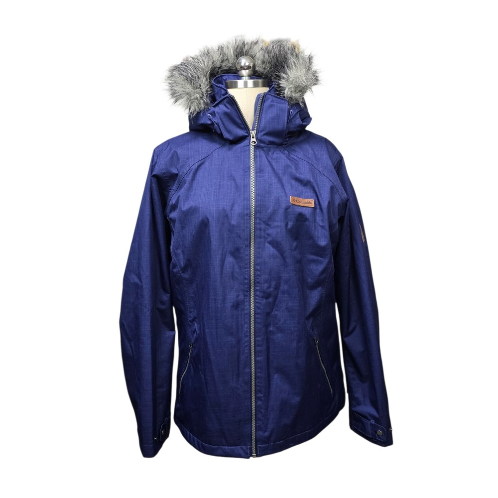 Columbia Interchange Outer Shell Womens Large Blu… - image 1